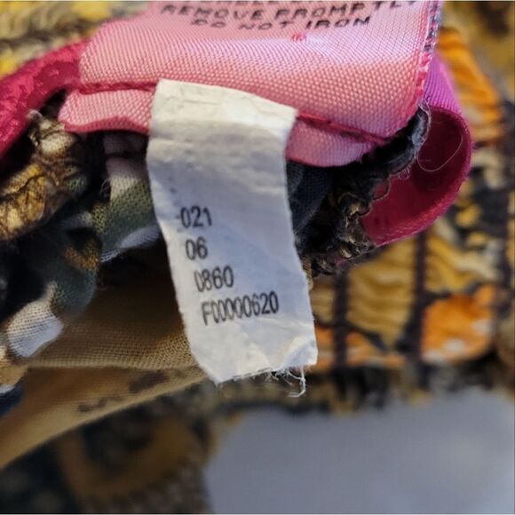 Pure Energy Teired Bohemian Western Maxi Skirt Sunflower Yellow Brown Floral - Picture 8 of 10